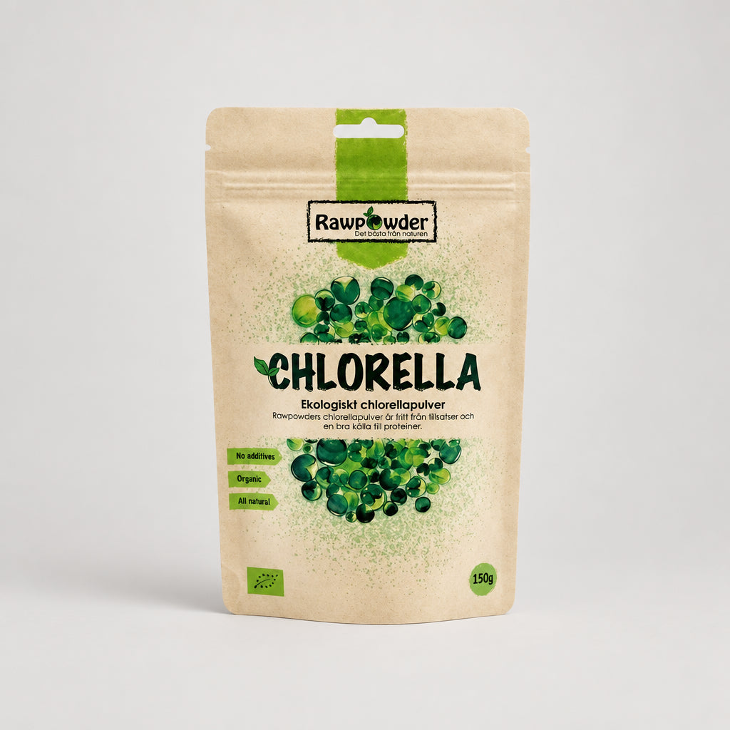 Økologisk Chlorellapulver (150 g)