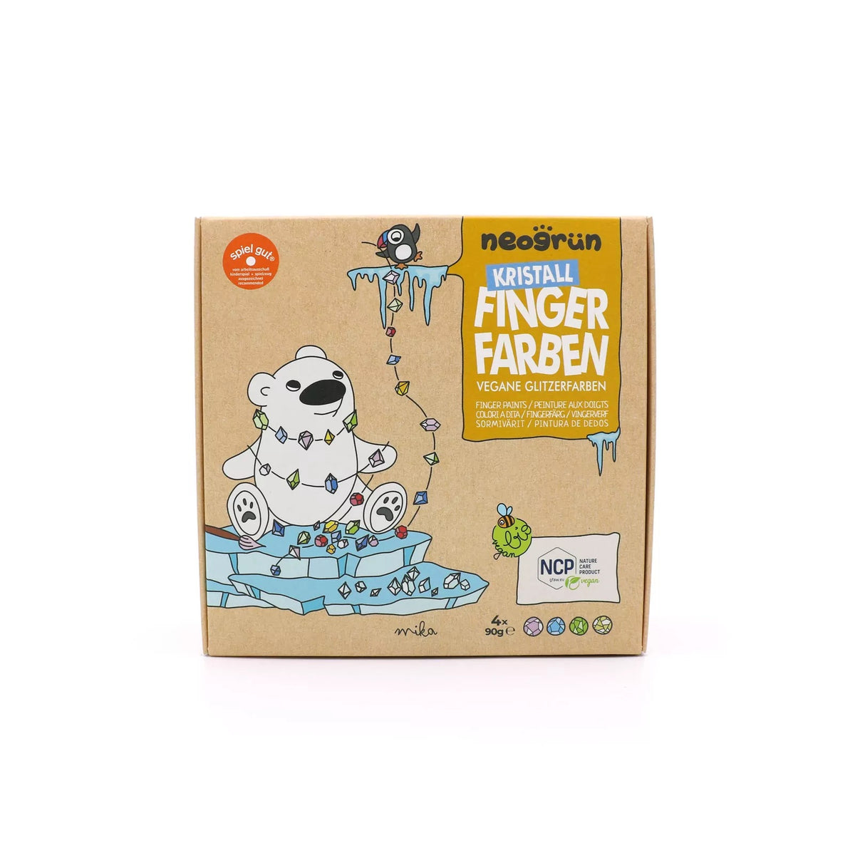 Økologisk Fingermaling 4-pk - Mika