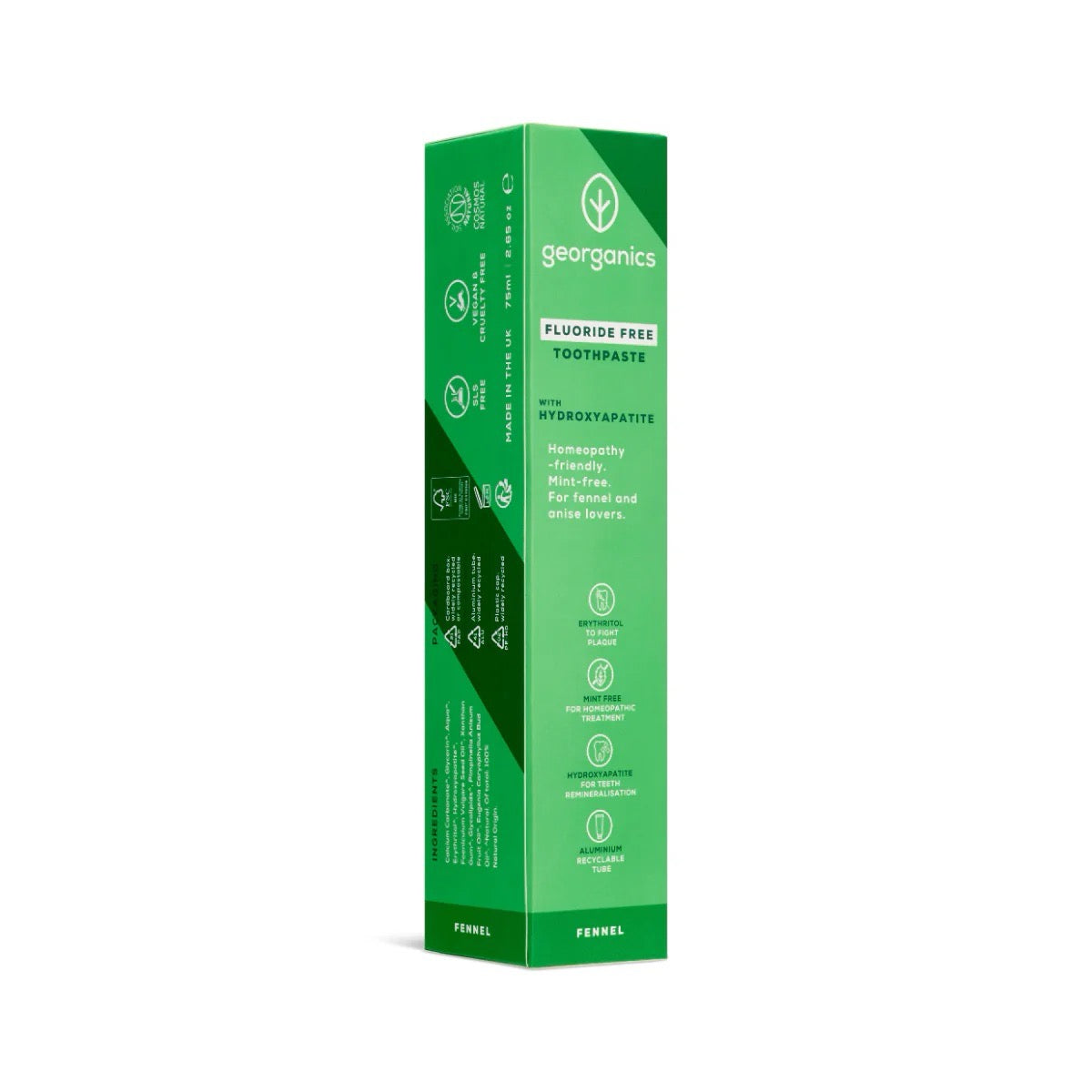 Fluoridfri Tannkrem m/Hydroksyapatitt - Fennikel | Georganics