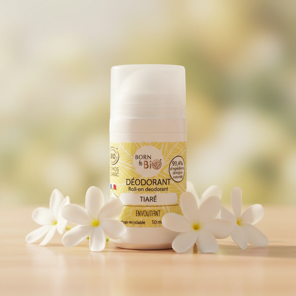 Naturlig Roll-On Deodorant - Tiaréblomst | Born to Bio