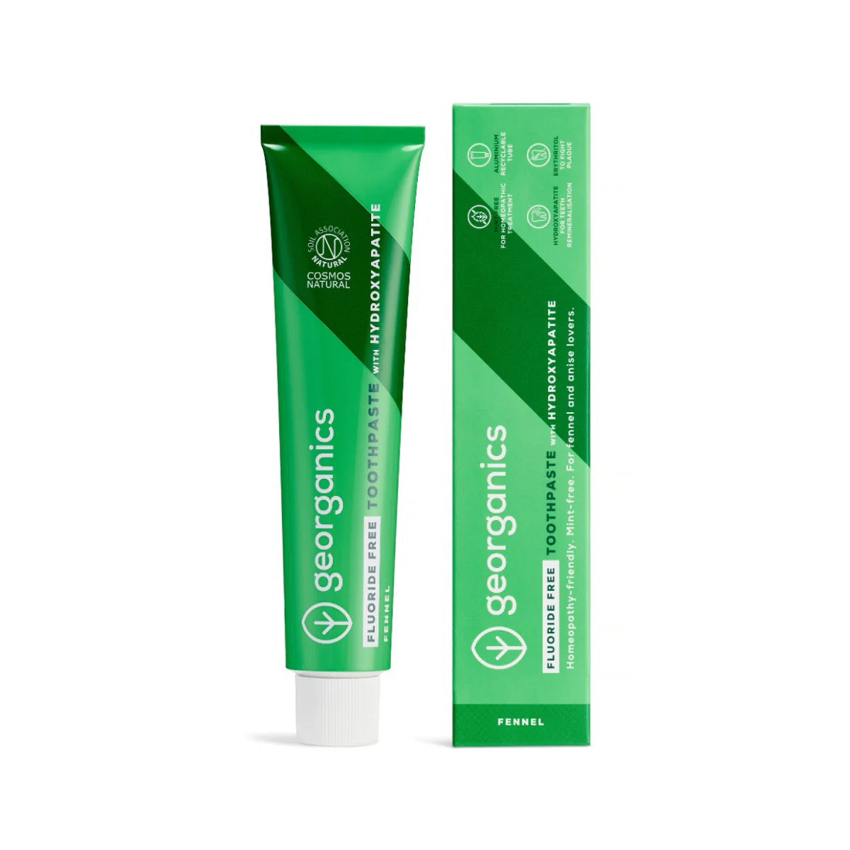 Fluoridfri Tannkrem m/Hydroksyapatitt - Fennikel | Georganics