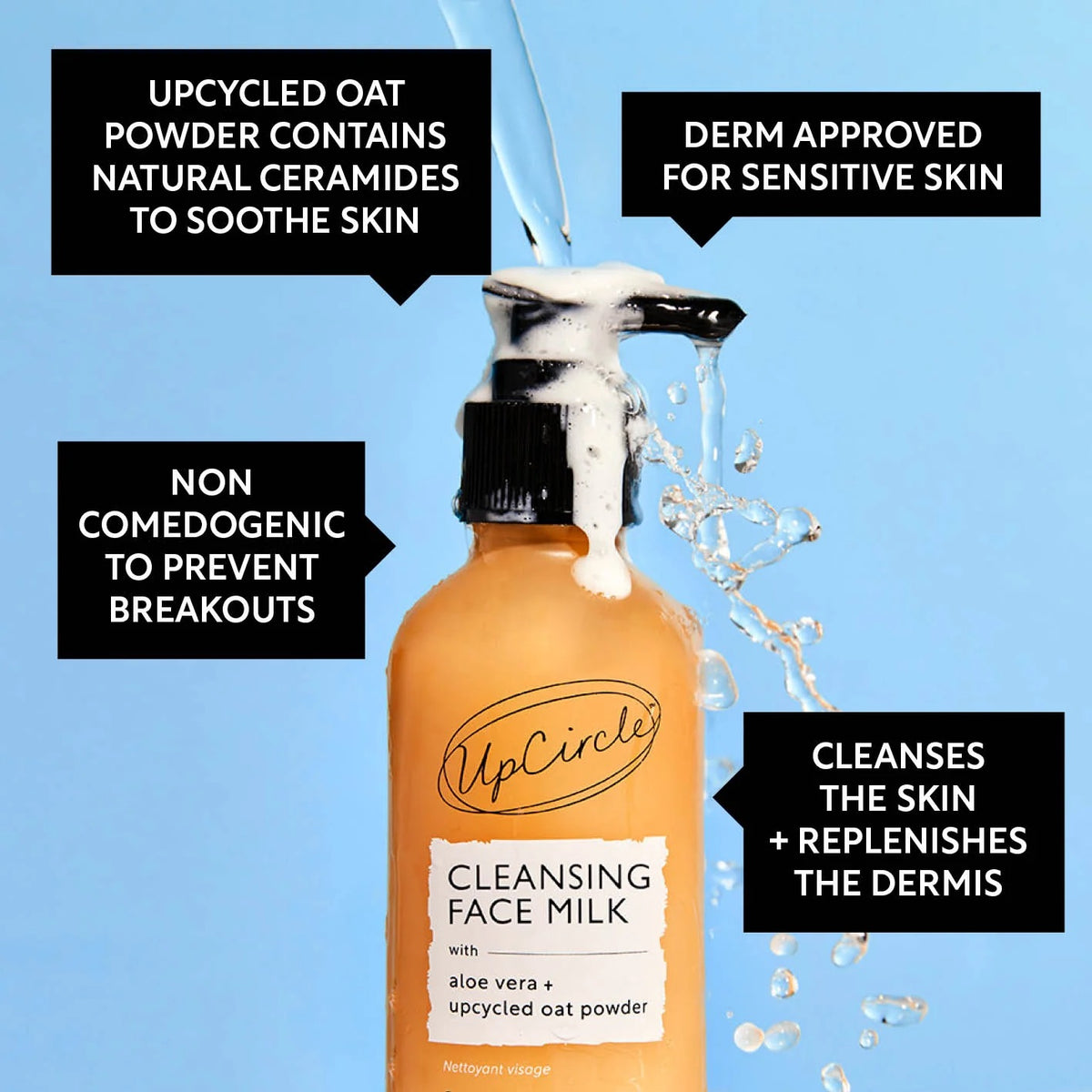 Cleansing Face Milk - Oat Powder + Aloe Vera