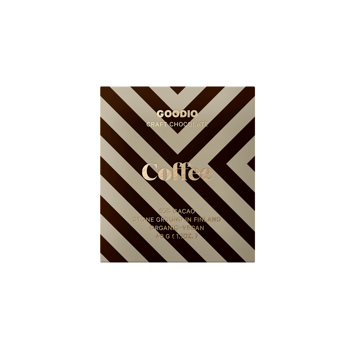 Økologisk Kaffesjokolade 56 % (48 g) fra Goodio Chocolate