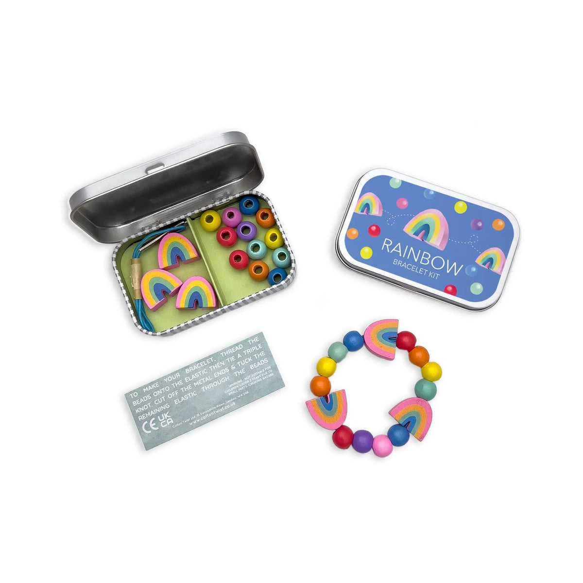 DIY-Kit - Armbånd m/Regnbuer | Cotton Twist