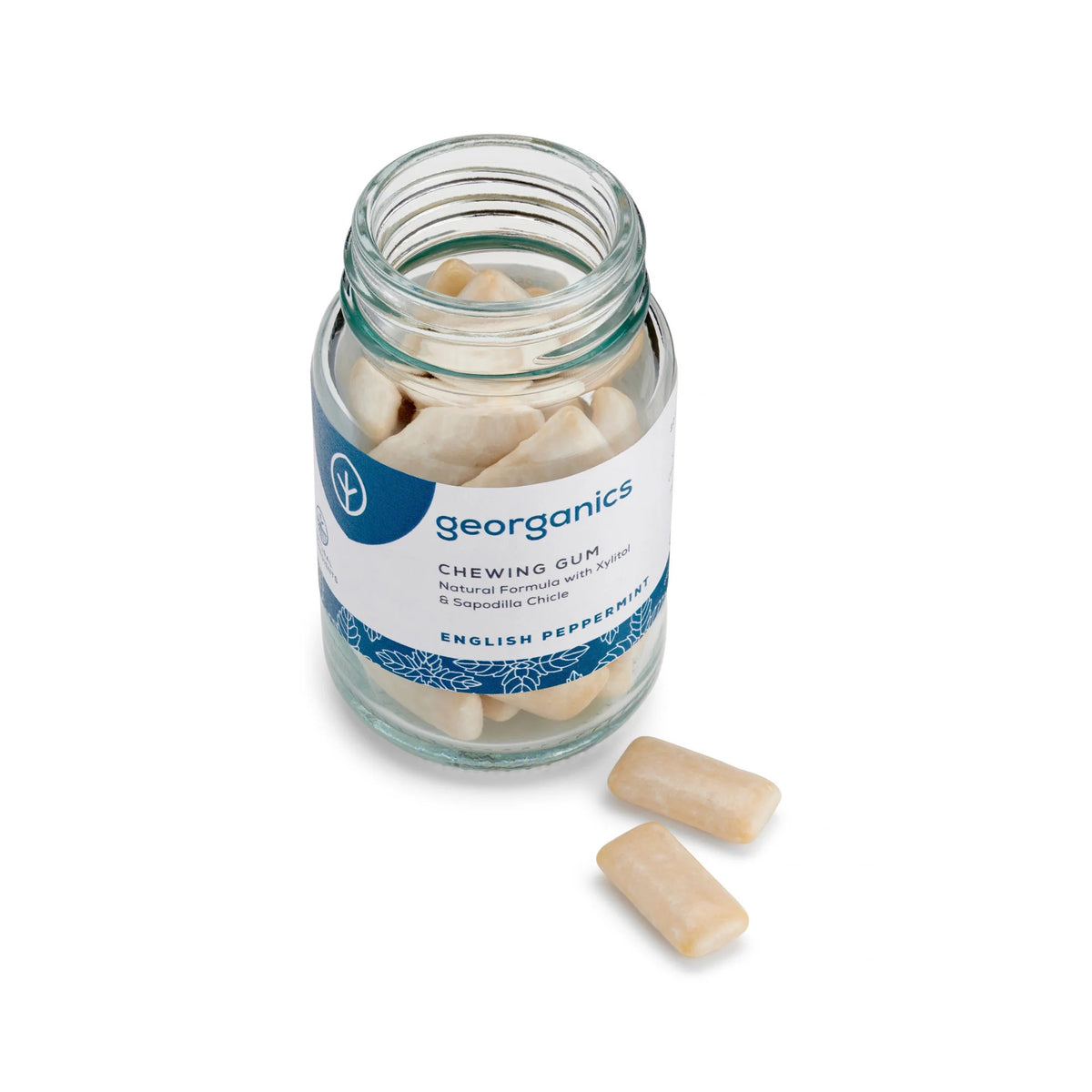 Plastfri Tyggegummi - Peppermynte (30 stk) | Georganics