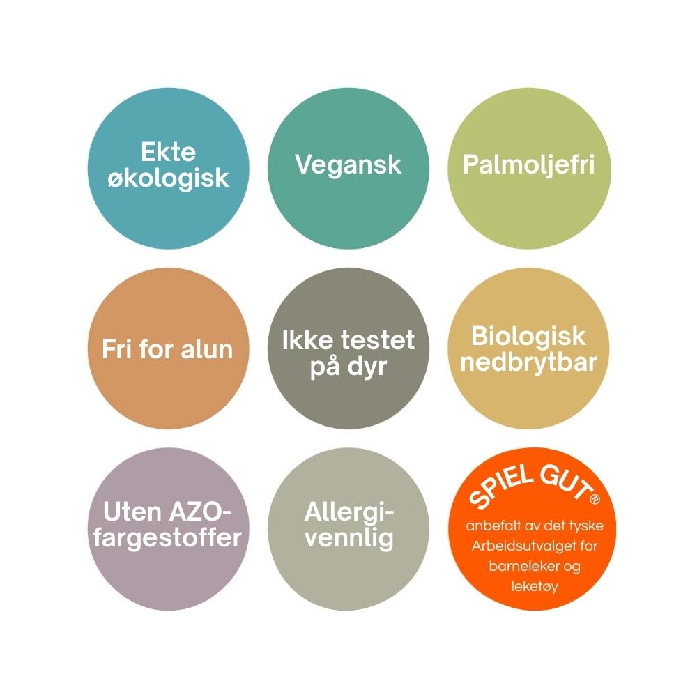 Gatekritt Regnbuefarger (6-pk) | Neogrün