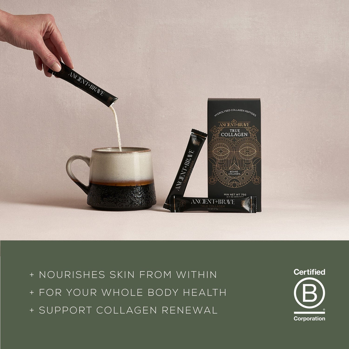True Collagen Sachets (75 g) | Ancient + Brave
