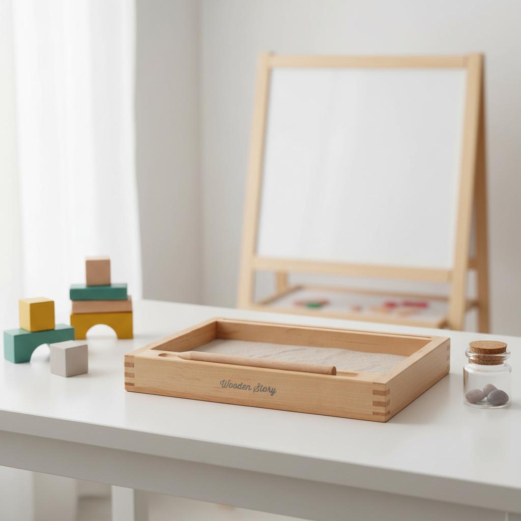 Skrivebrett i Tre m/Sand | Wooden Story