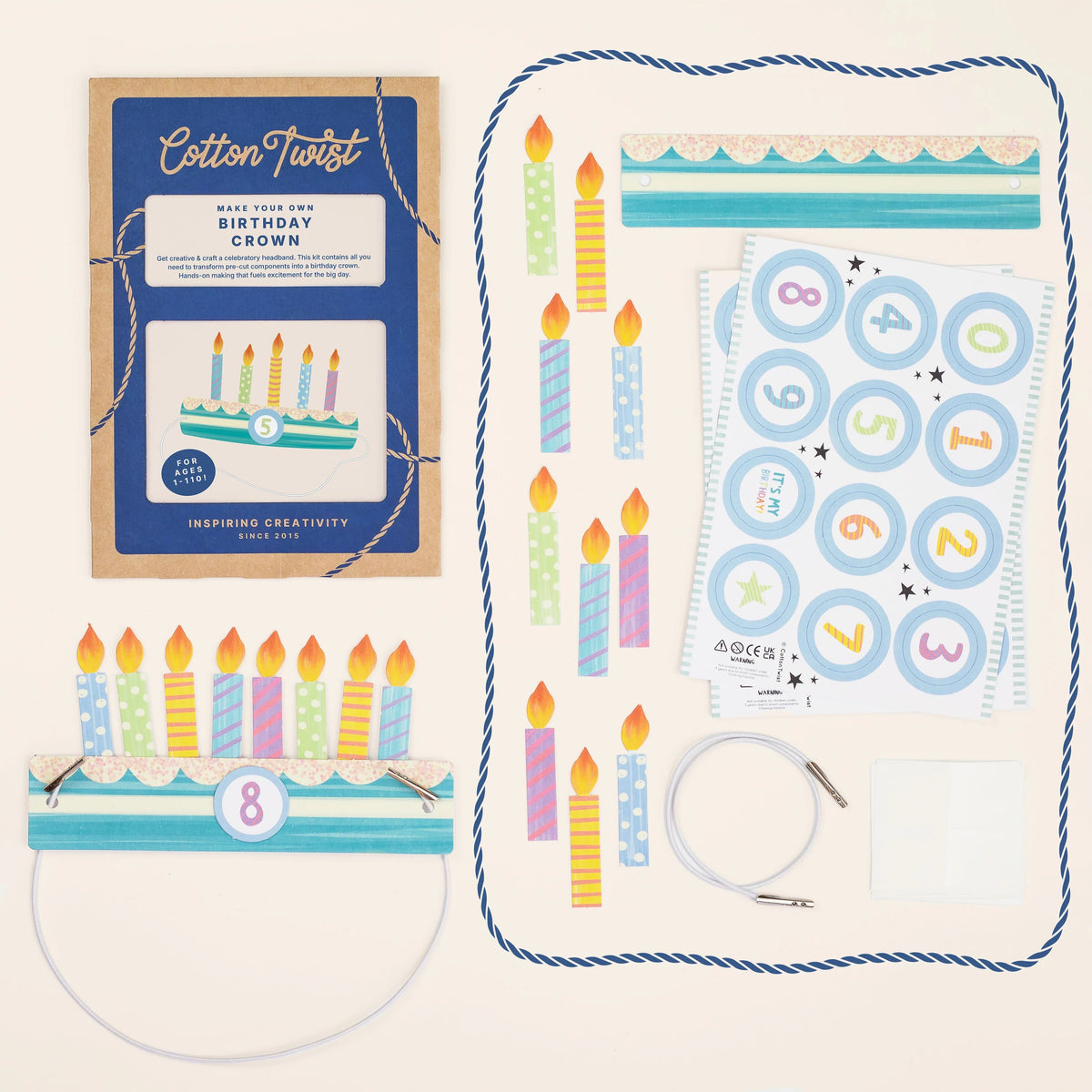 DIY-Kit Bursdagskrone | Cotton Twist