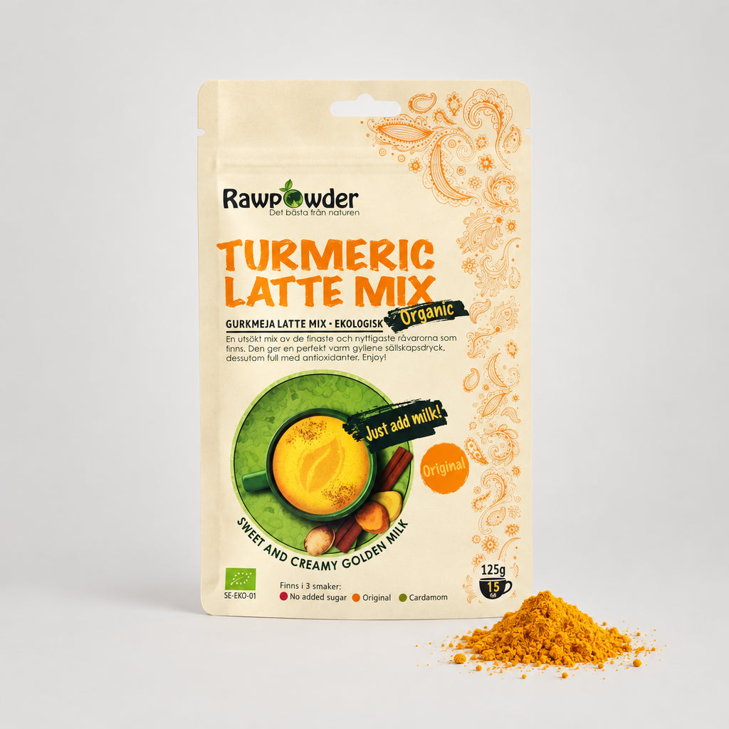 Økologisk Turmeric Latte Mix med Gurkemeie (125 g)