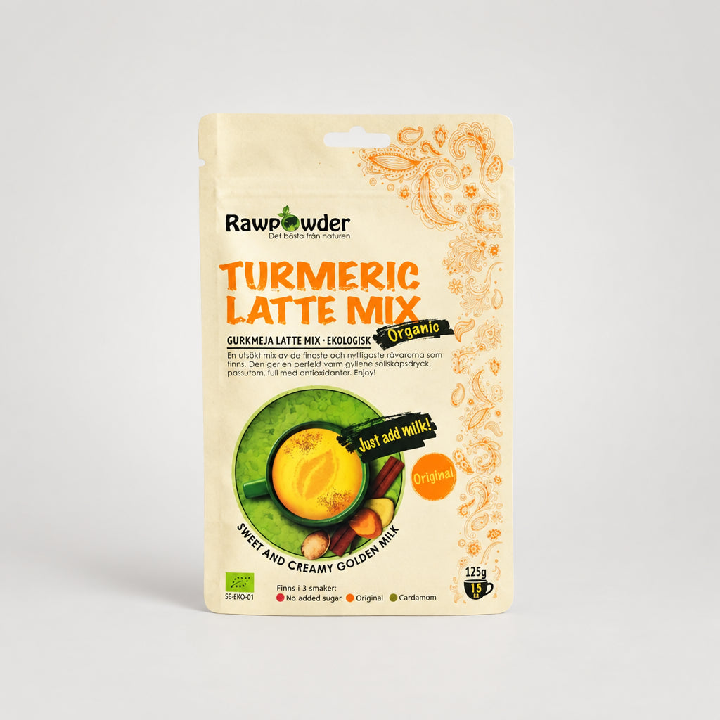 Økologisk Turmeric Latte Mix med Gurkemeie (125 g)