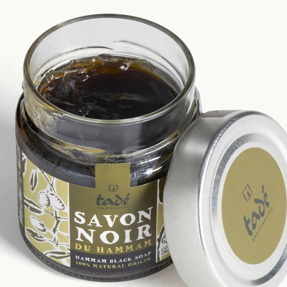 Svart hammamsåpe Savon Noir fra Tadé til kropp og ansikt