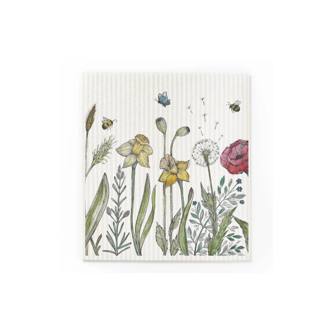 Plastfrie Vaskekluter (3-pk) - Blomster & Bier