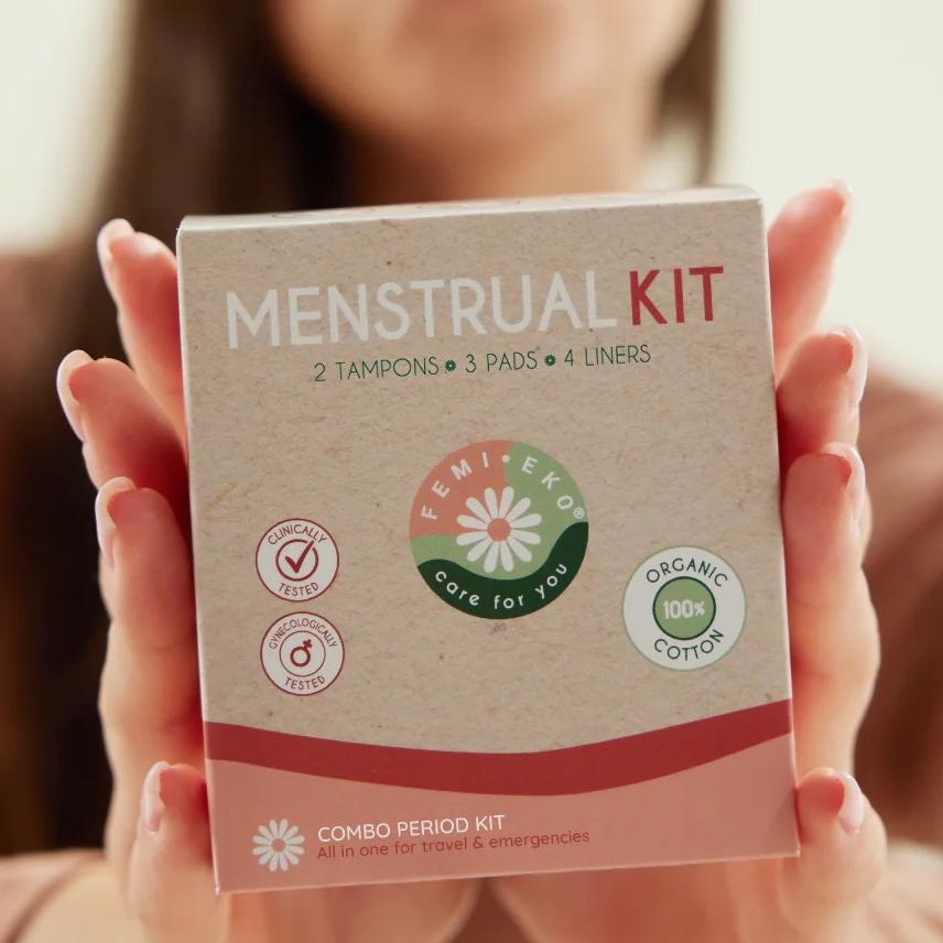 Menstruasjonskit All-in-One - Økologisk Bomull | Femi.Eko®