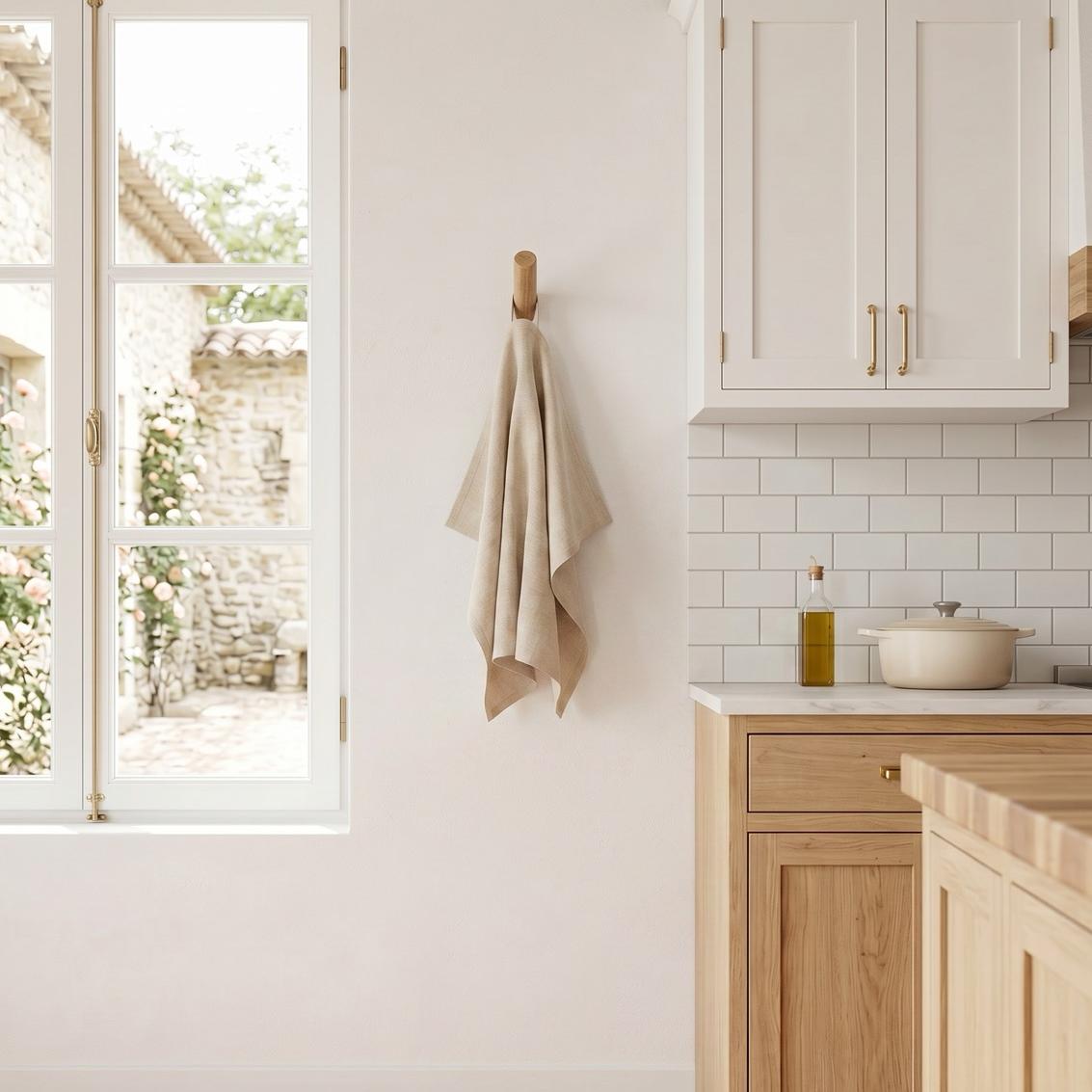Kjøkkenhåndkle i Lin - Naturfarge | MagicLinen