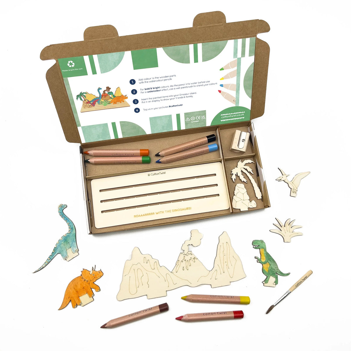 DIY-Kit - Dinosaurverden | Cotton Twist