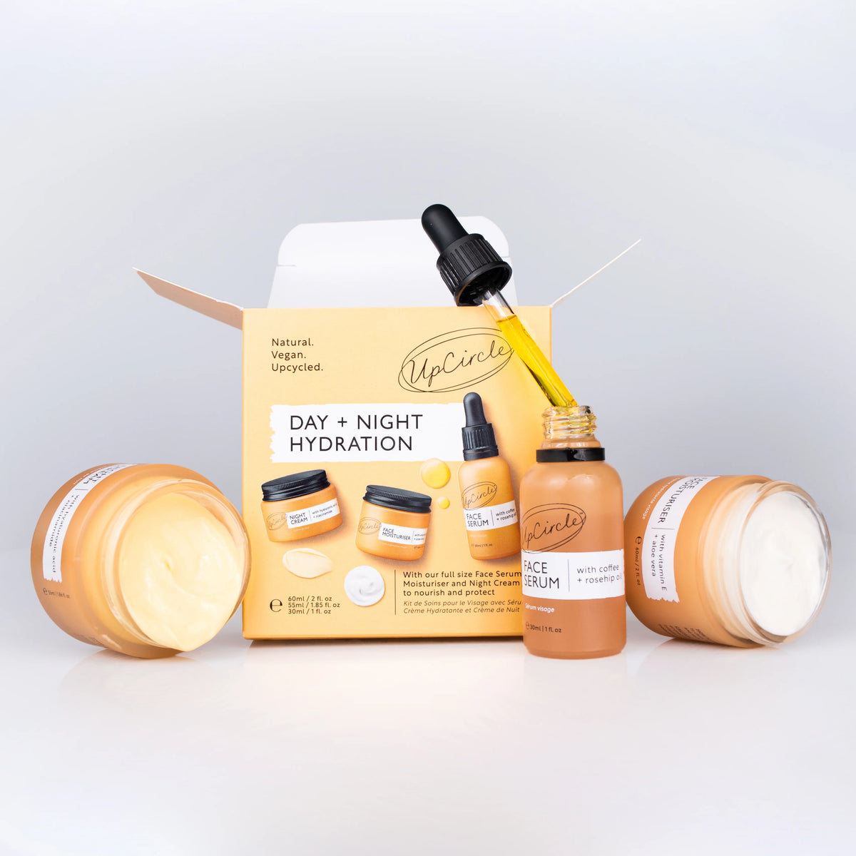 Sett: Serum, Dag- & Nattkrem | UpCircle