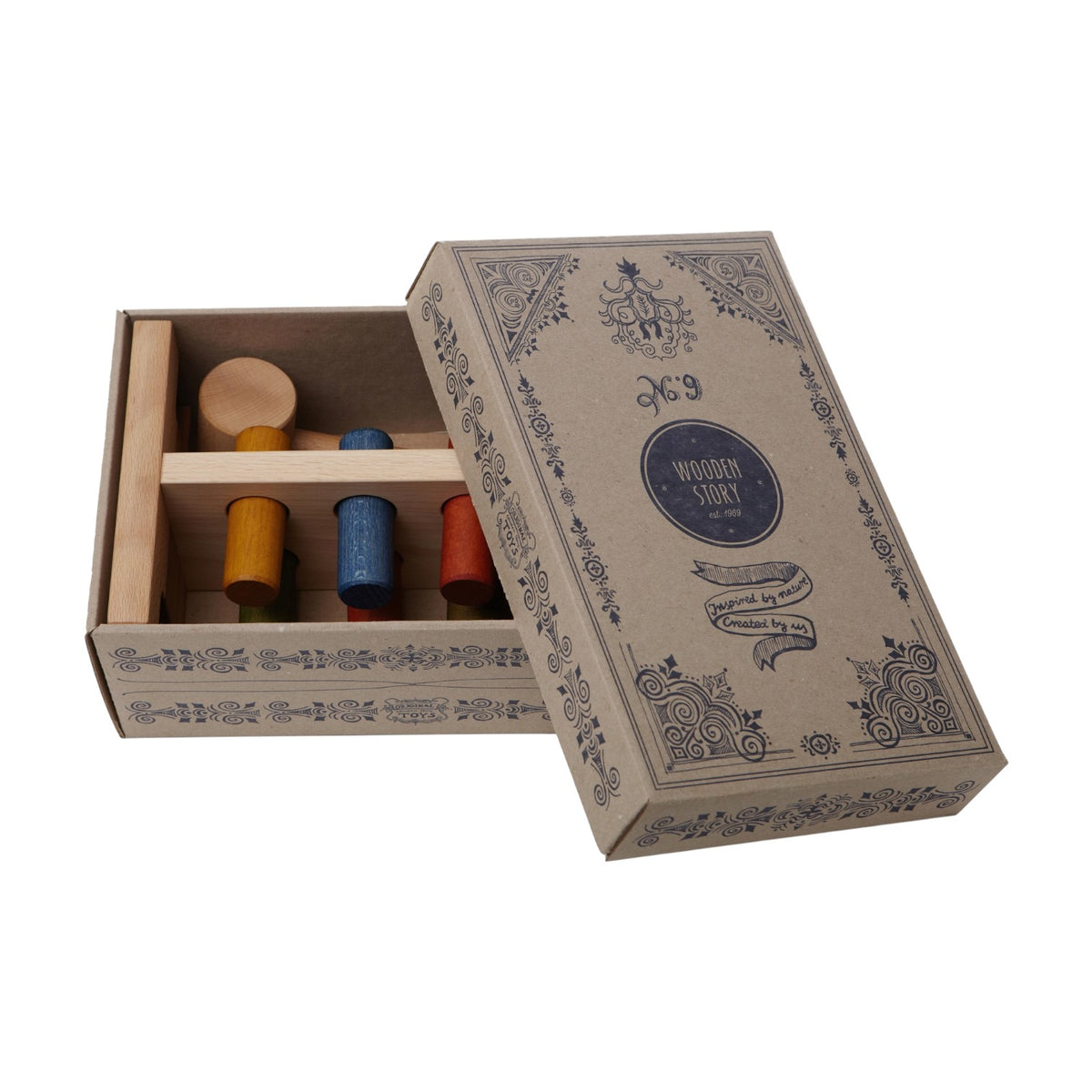 Bankebrett i FSC-tre - Regnbue | Wooden Story