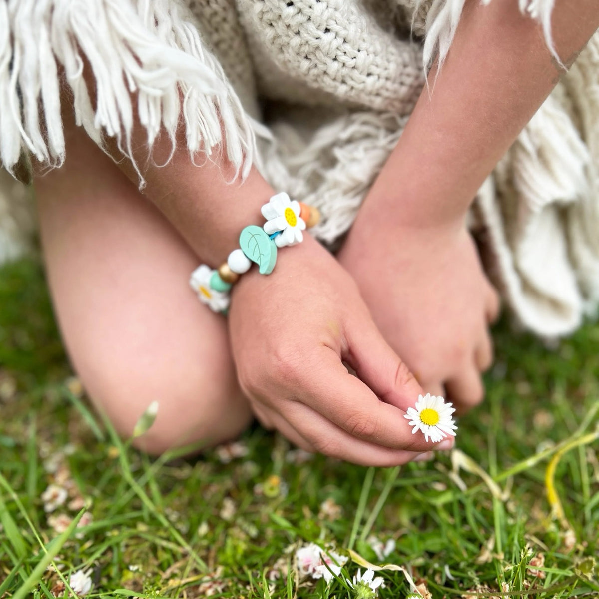 DIY-Kit - Tusenfryd Blomsterarmbånd | Cotton Twist