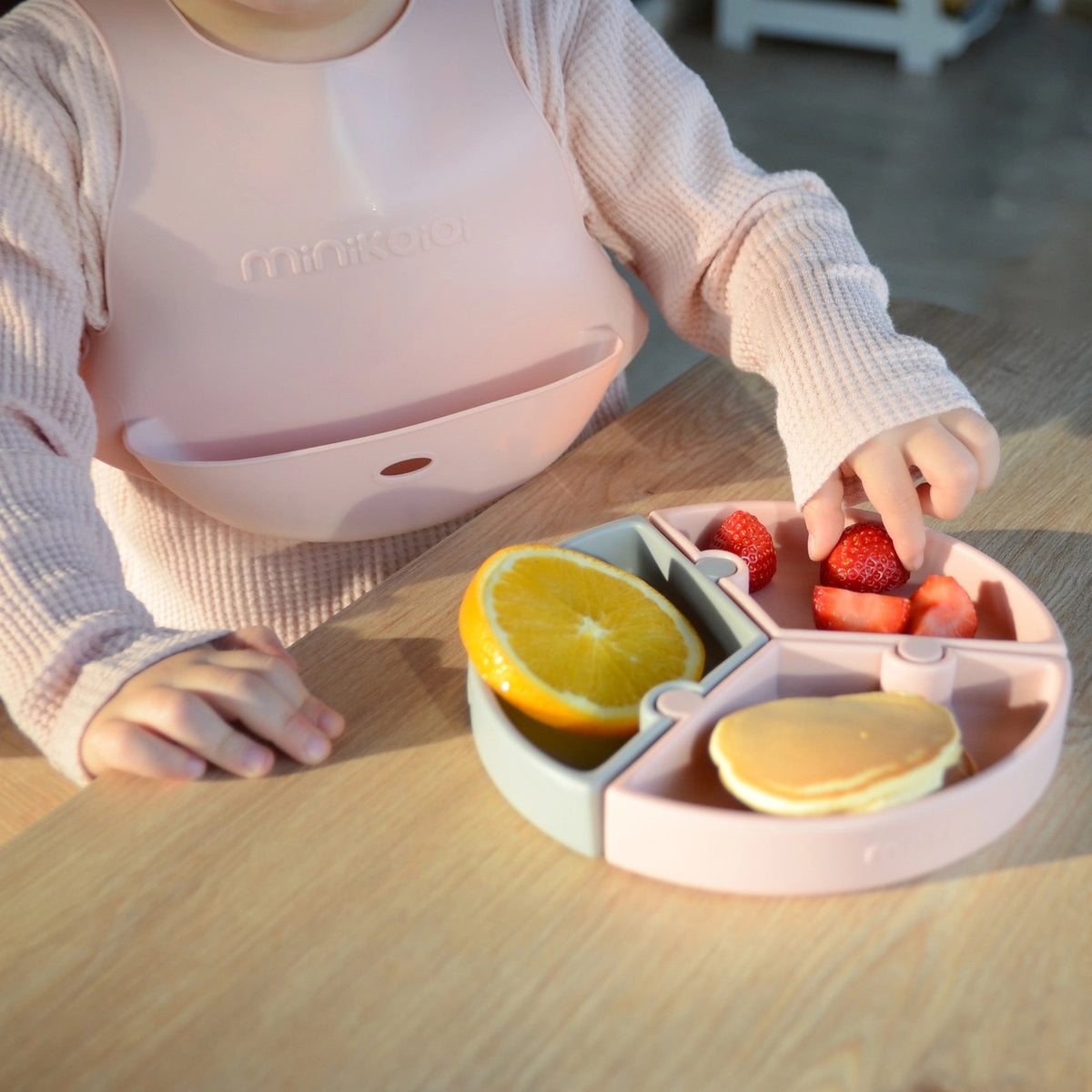 Puzzle-Tallerken med Sugekopp - Food-grade Silikon