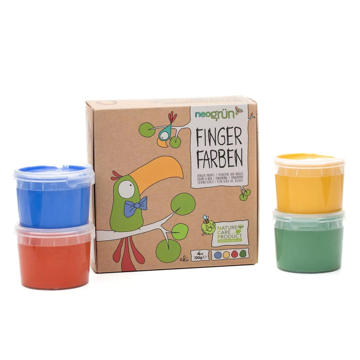 Økologisk Fingermaling 4-pk - Aki