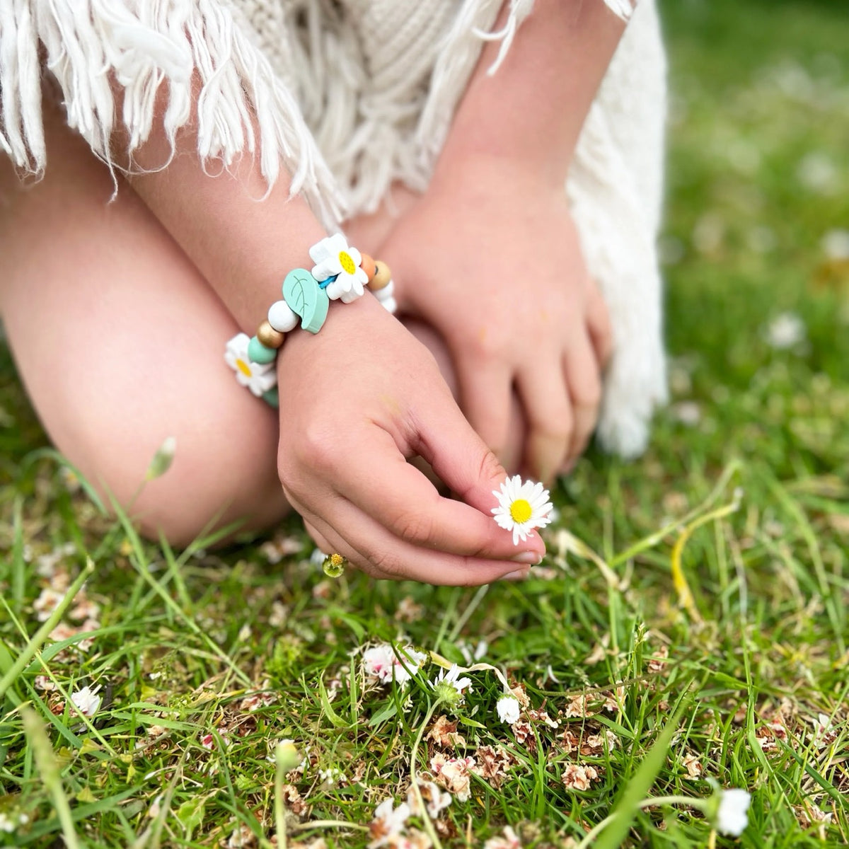 DIY-Kit - Tusenfryd Blomsterarmbånd | Cotton Twist