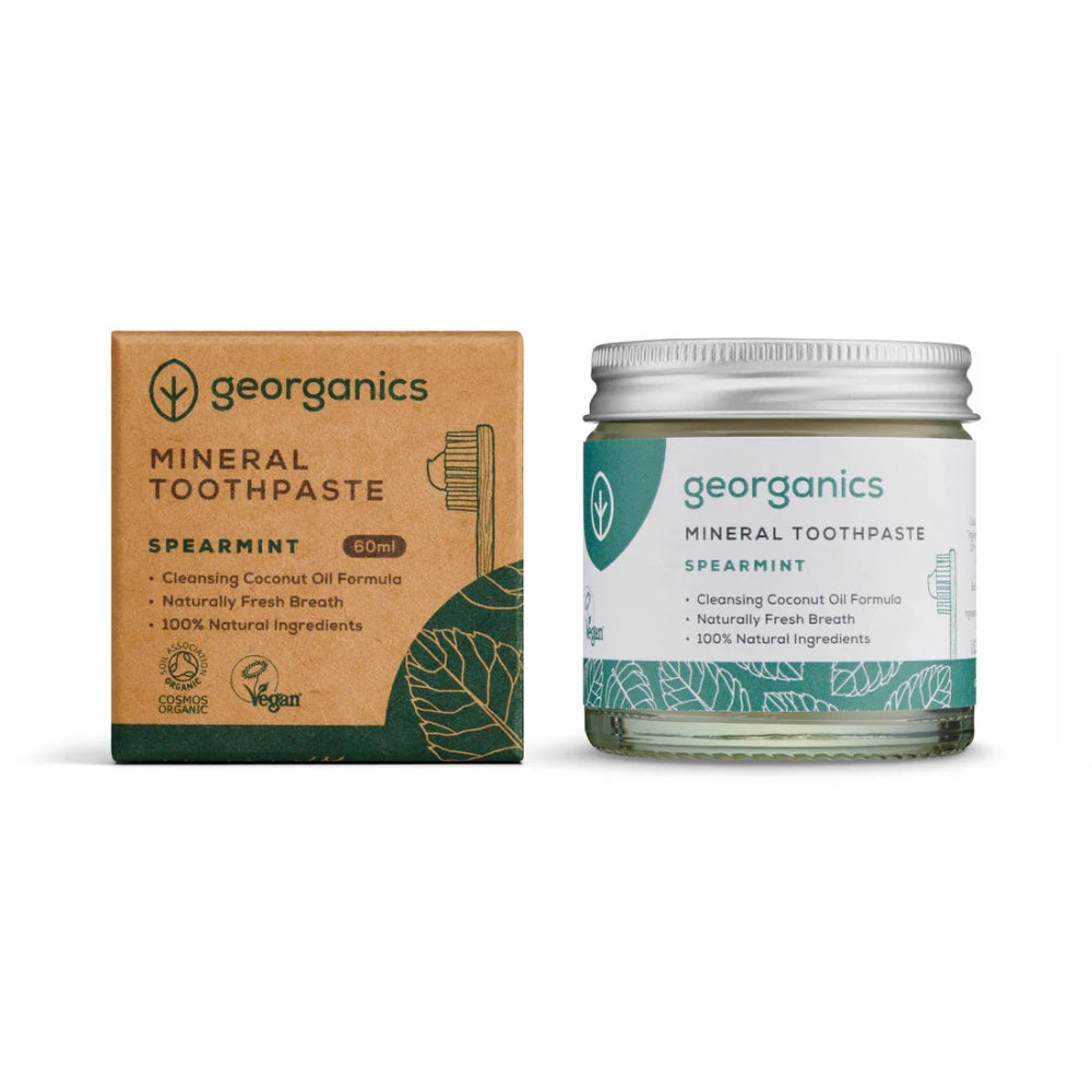 Fluoridfri Tannkrem - Spearmint (60 ml) | Georganics