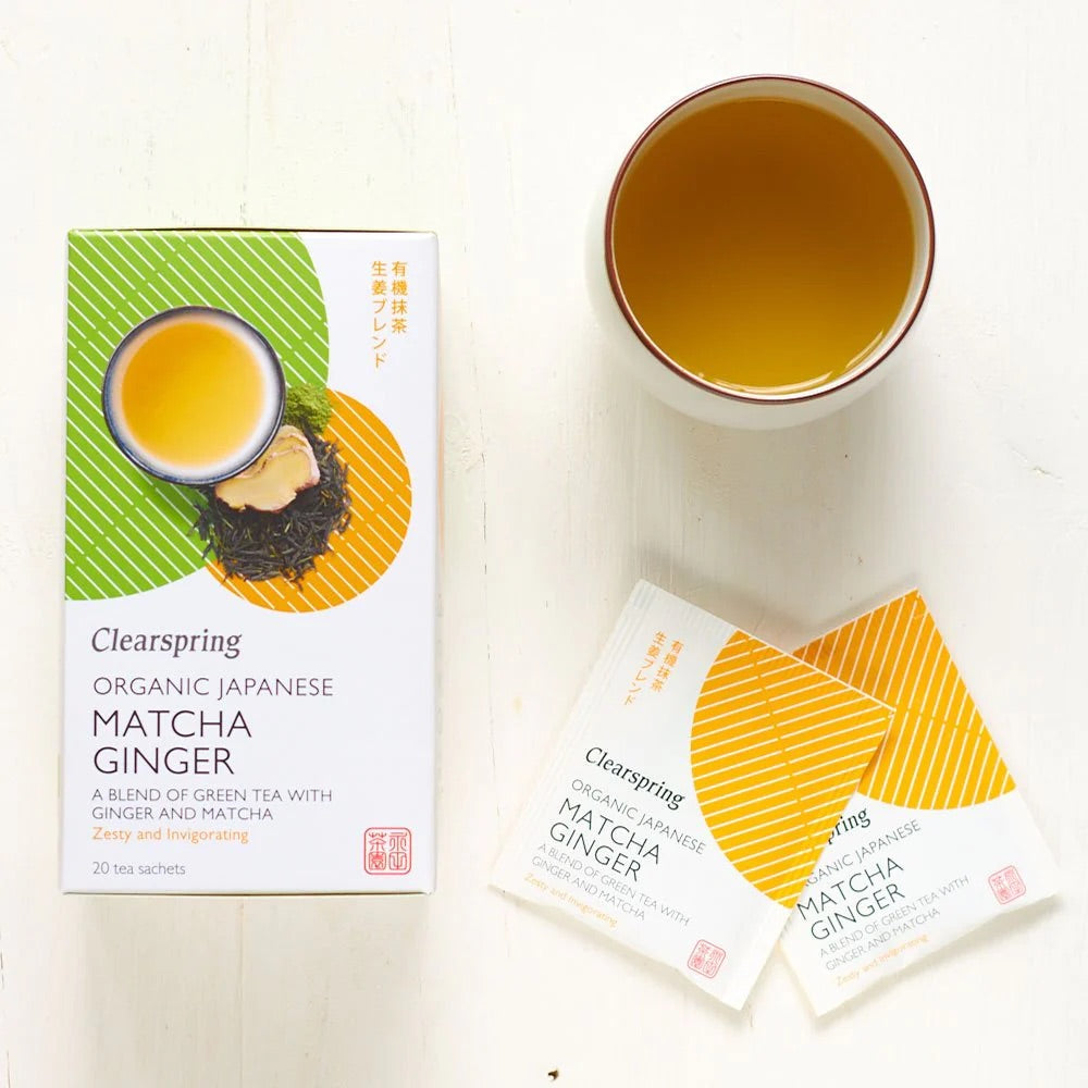 Clearspring Økologisk Matcha & Ginger Tea