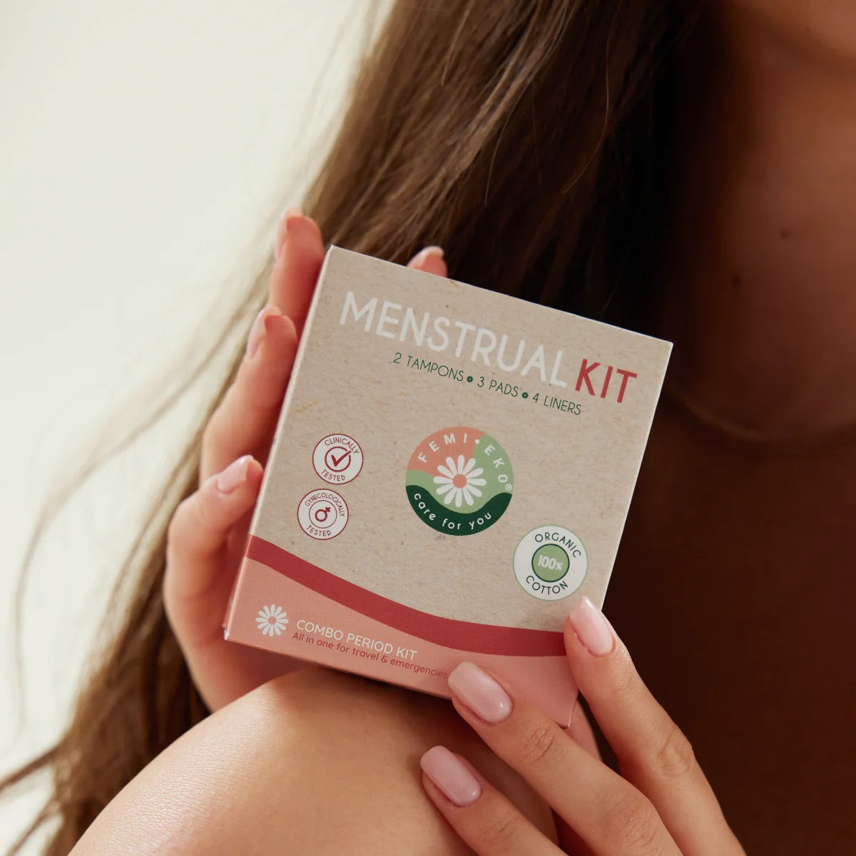 Menstruasjonskit All-in-One - Økologisk Bomull | Femi.Eko®