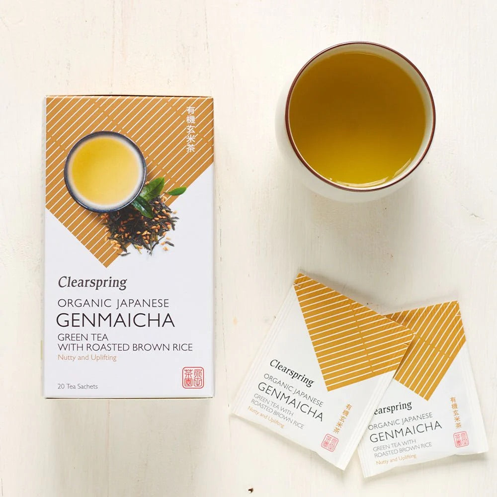 Clearspring Økologisk Japansk Genmaicha-te