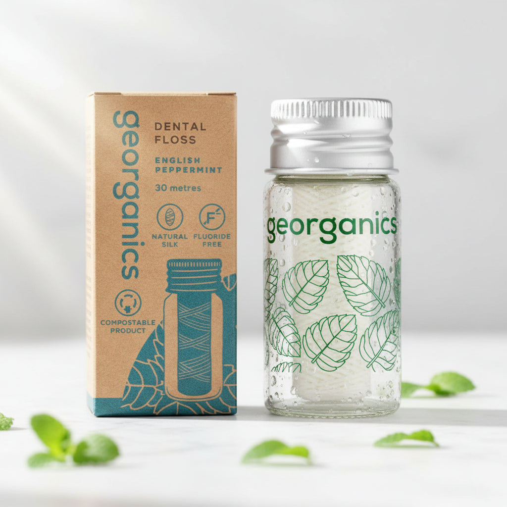 Plastfri Tanntråd - 100 % Silke | Georganics