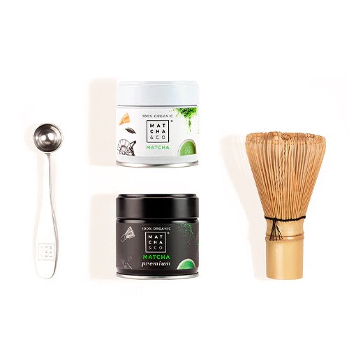 Matcha-Kit - 2 x Matcha, Visp + Måleskje