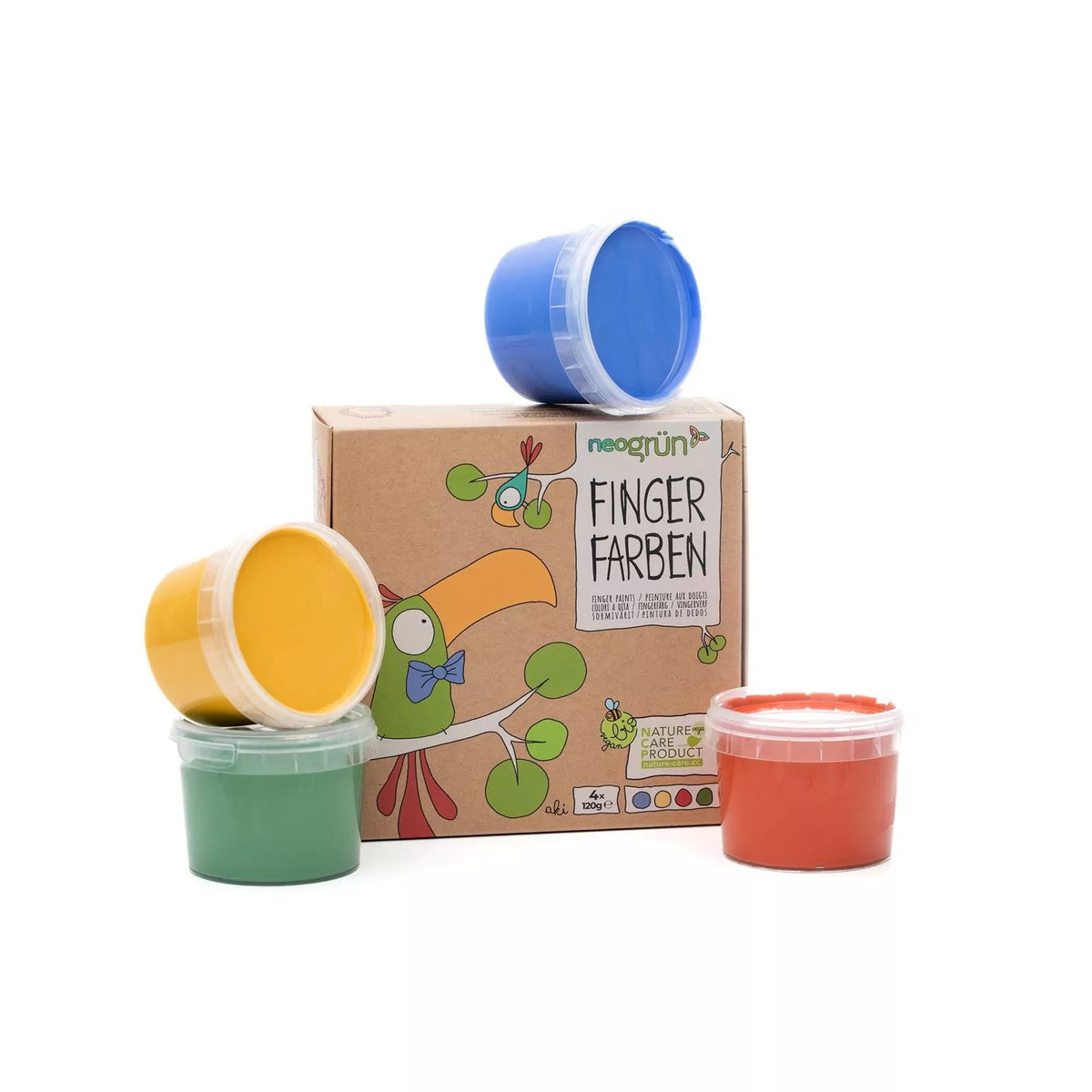 Økologisk Fingermaling 4-pk - Aki