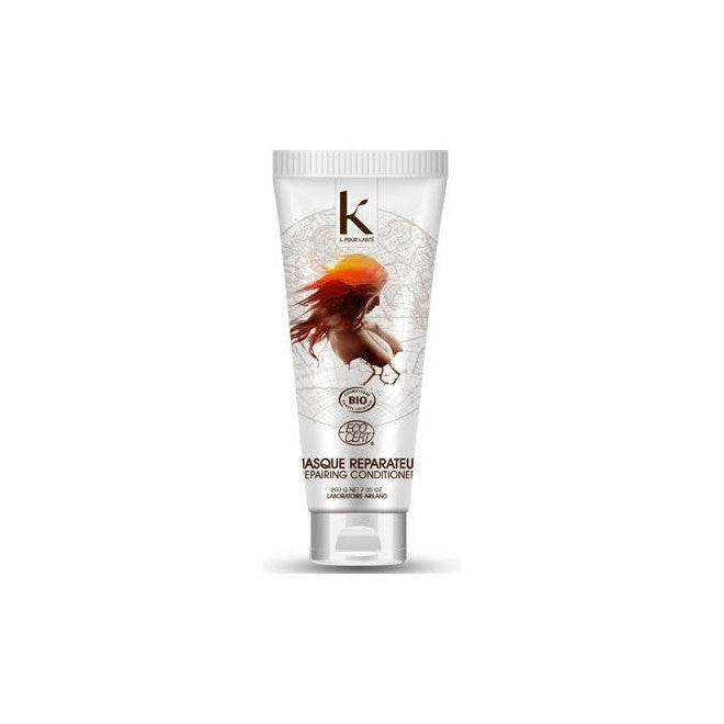 K pour Karité reparerende hårmaske med leire og sheaolein, 200 g