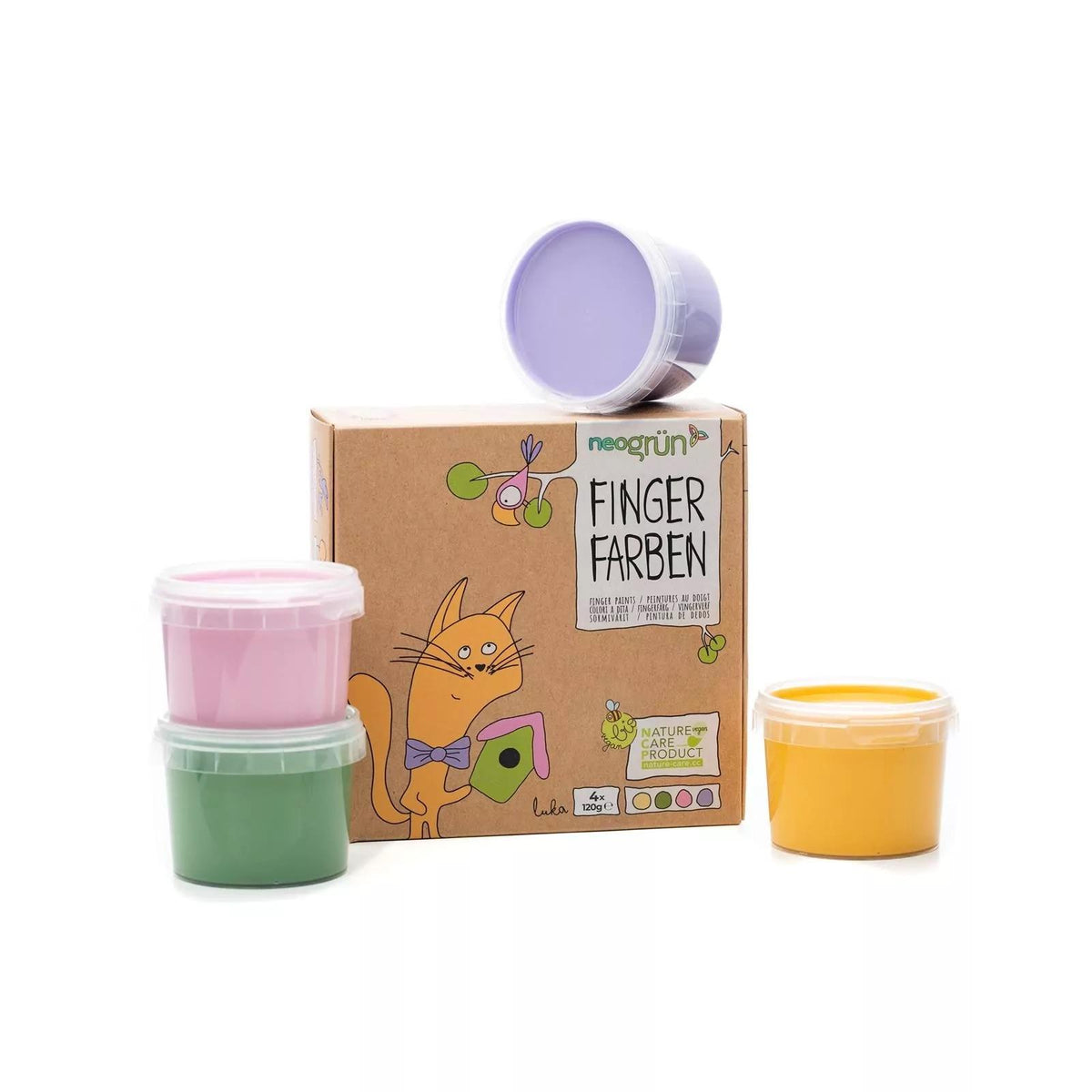 Økologisk Fingermaling 4-pk - Luka