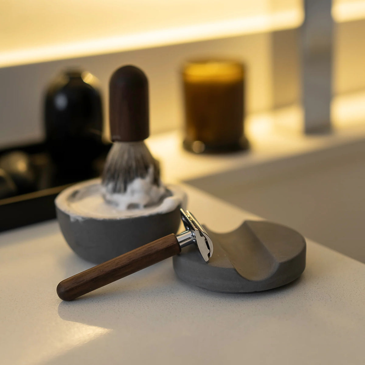 Barberingssett (2-pk) - Barberhøvel og Kost