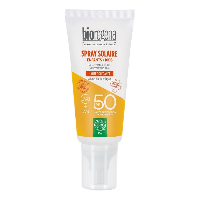 Solkremspray for barn SPF 50 - Naturlige UV-filtre | Bioregena