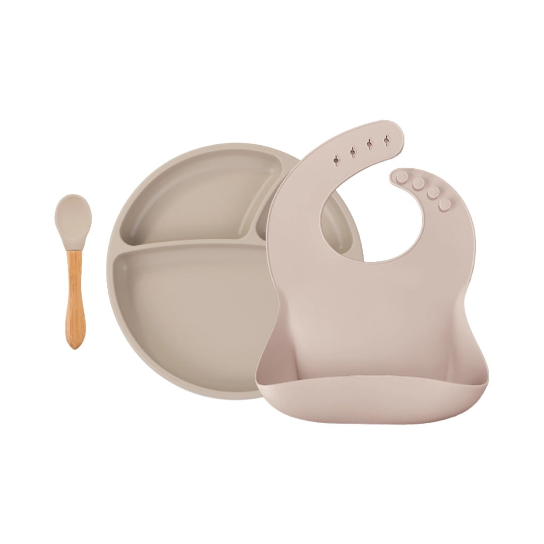 Spisesett (3-pk) - Food-grade Silikon