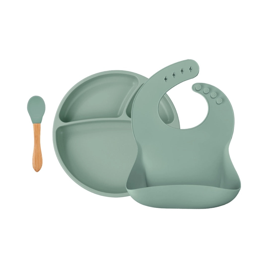 Spisesett (3-pk) - Food-grade Silikon