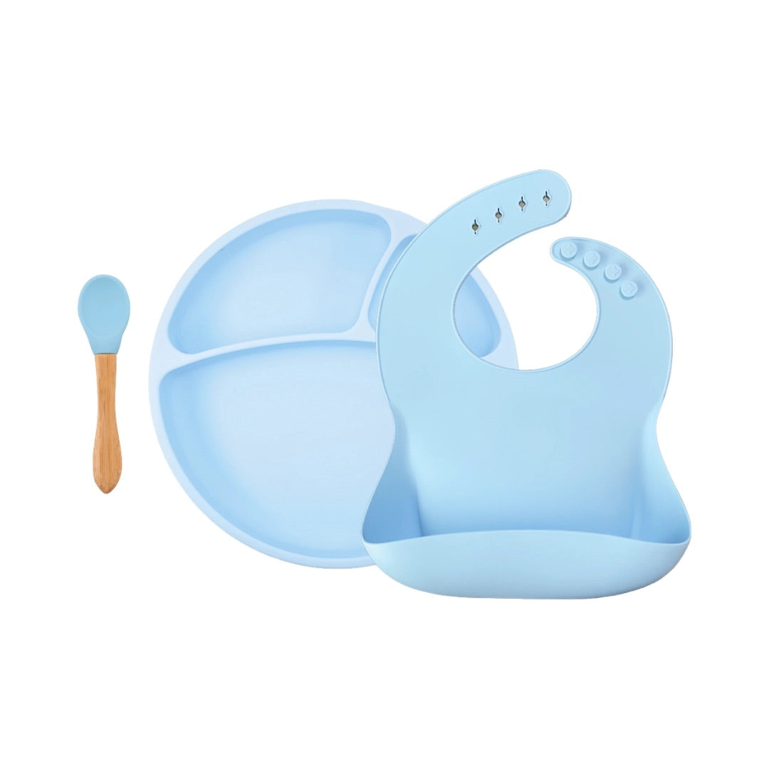 Spisesett (3-pk) - Food-grade Silikon