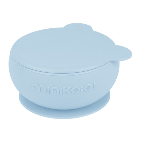 Silikonskål med Lokk og Sugekopp - Food-grade Silikon