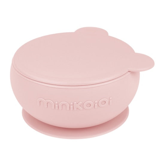 Silikonskål med Lokk og Sugekopp - Food-grade Silikon