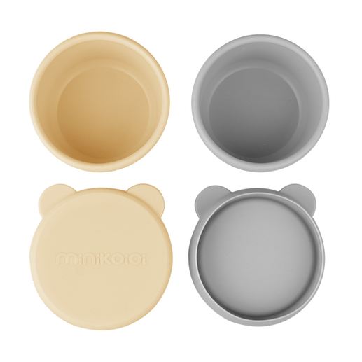 Silikonskål med Lokk 2-pk - Food-grade Silikon