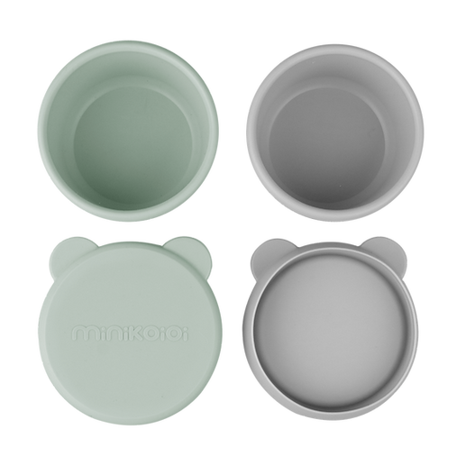 Silikonskål med Lokk 2-pk - Food-grade Silikon