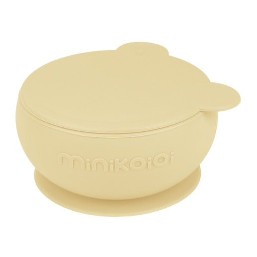 Silikonskål med Lokk og Sugekopp - Food-grade Silikon