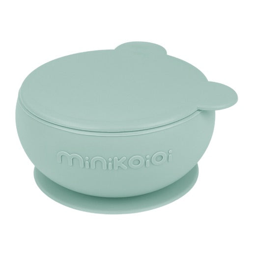 Silikonskål med Lokk og Sugekopp - Food-grade Silikon