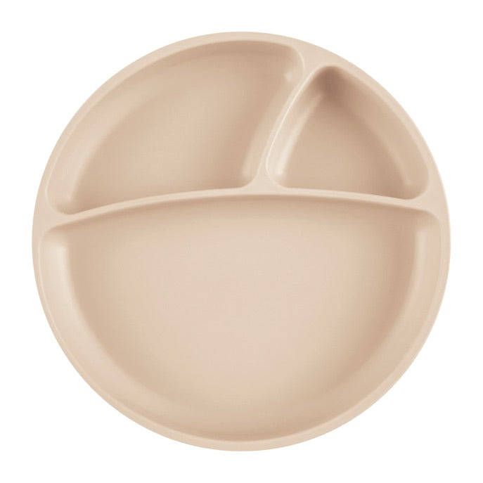 Tallerken med inndeling Beige